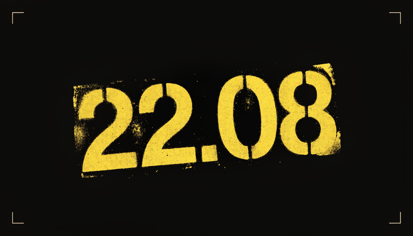 штамп 22.08